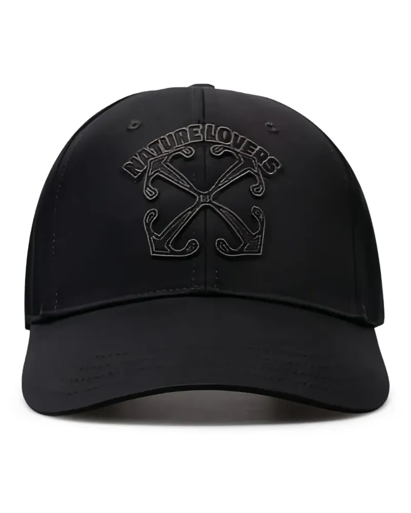 OFF-WHITE Baseballkappe mit Stickerei - Schwarz Schwarz