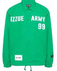 Izzue Leichte Jacke mit Logo-Print Grün