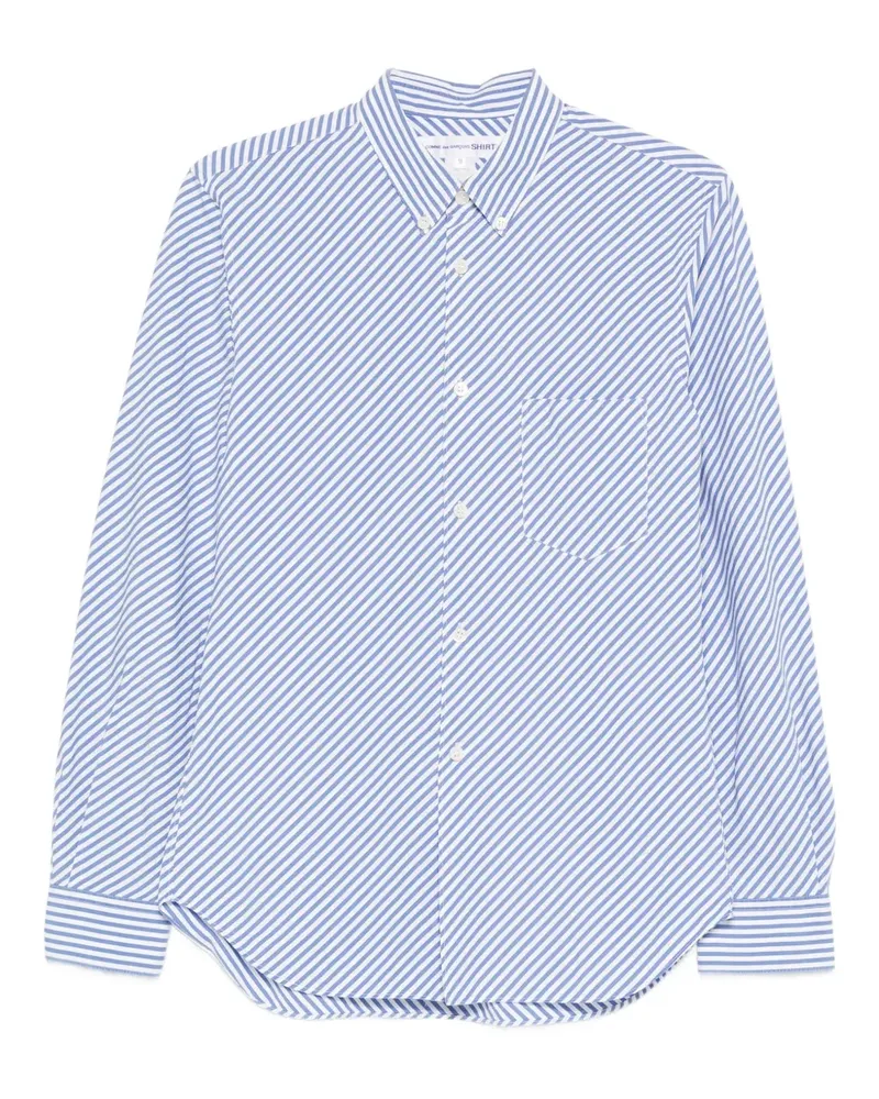 Comme des Garçons striped shirt - Blau Blau