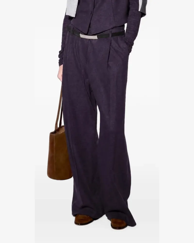 Liviana Conti pleated wide-leg trousers - Violett Violett