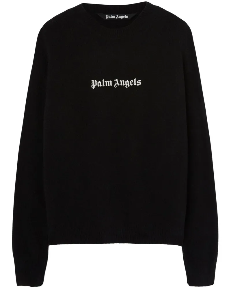 Palm Angels Pullover mit Stickerei - Schwarz Schwarz