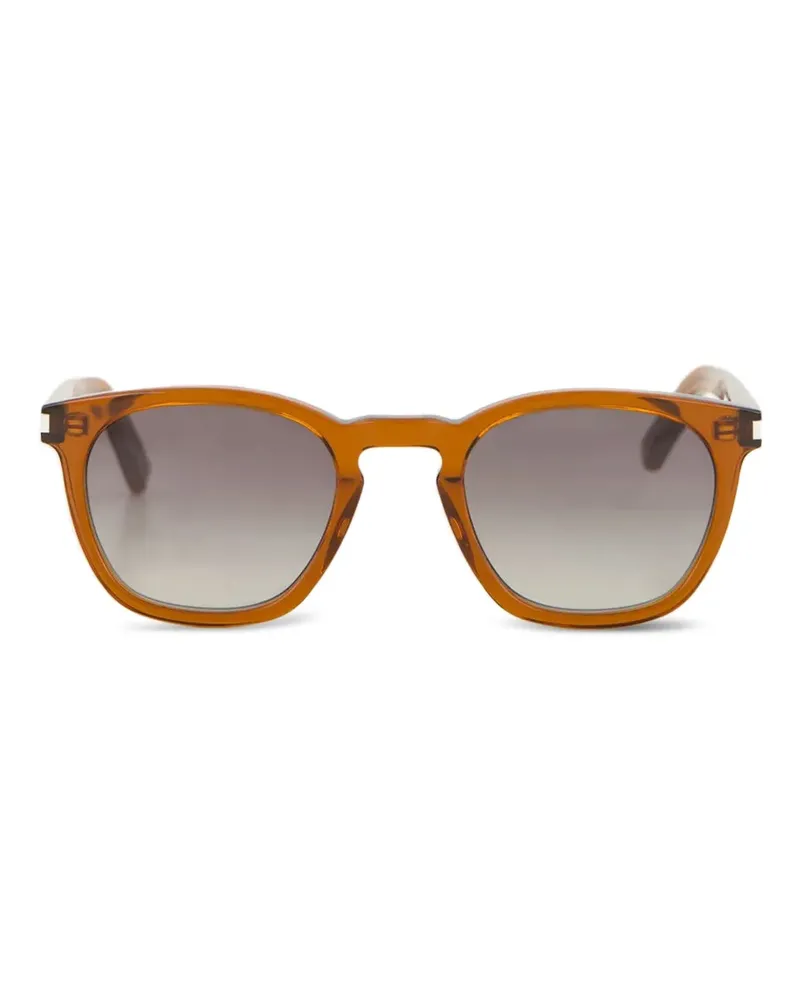 Saint Laurent SL28 Sonnenbrille mit eckigem Gestell - Braun Braun