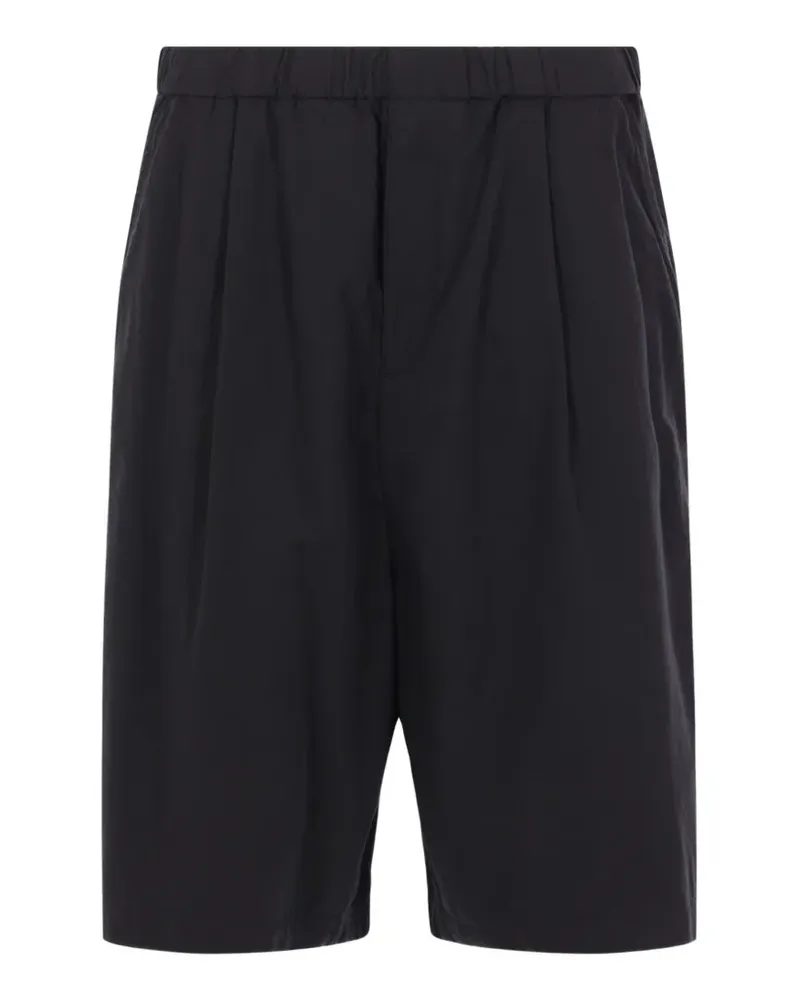 Undercover Ausgefranste Shorts mit Kordelzug - Schwarz Schwarz