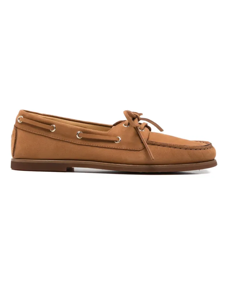 Henderson Zelia lace-up detail boat shoes - Braun Braun