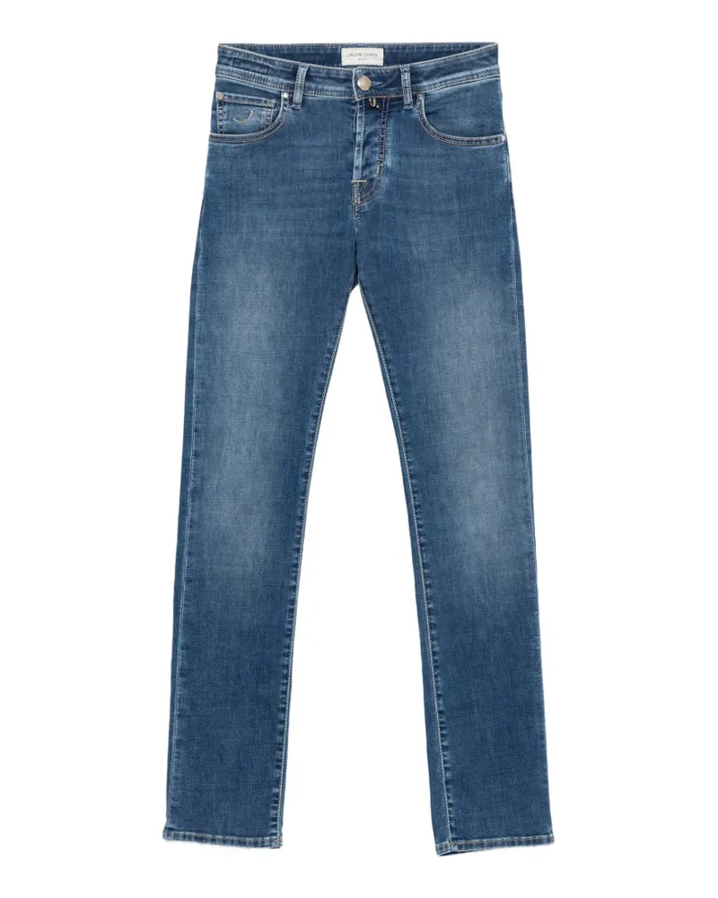 Jacob Cohën Ausgeblichene Nick Slim-Fit-Jeans - Blau Blau