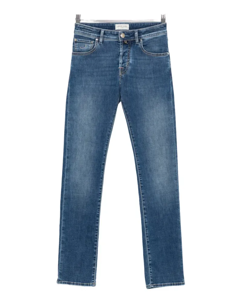 Jacob Cohën Nick faded-effect slim-fit jeans - Blau Blau