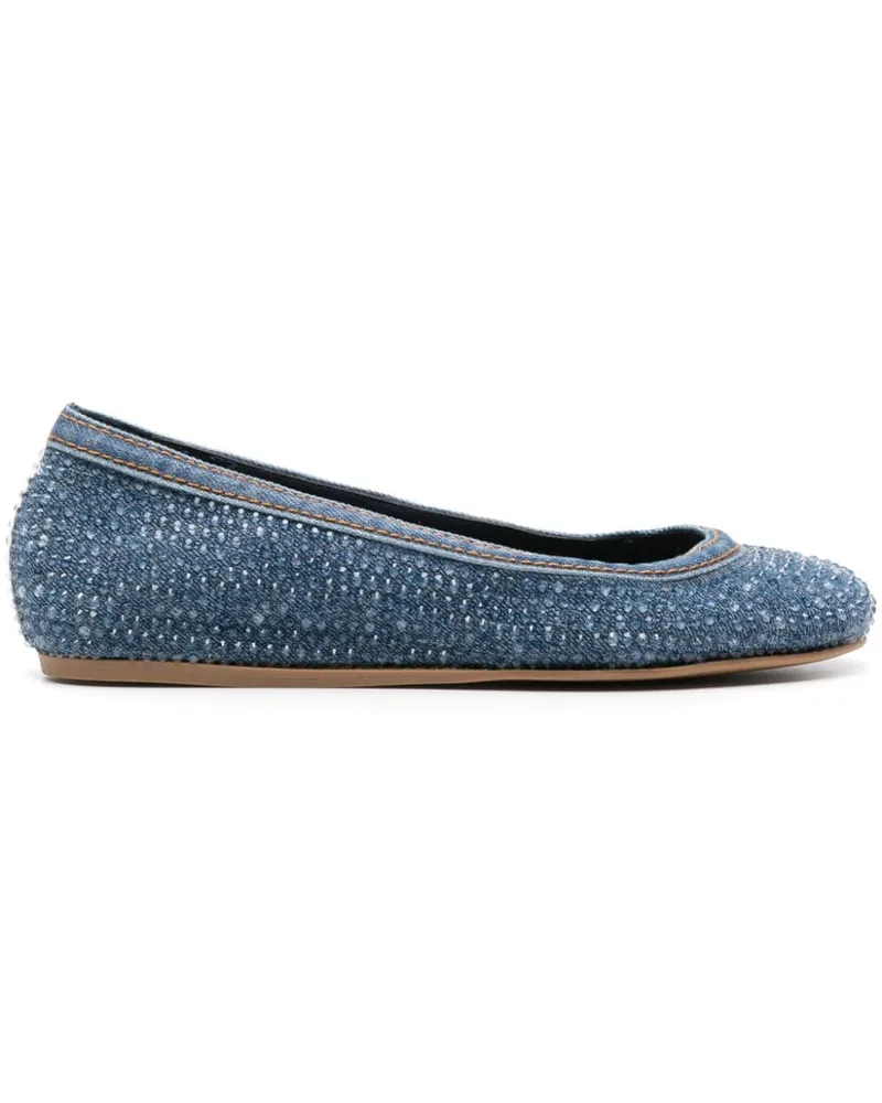 Le Silla Duchess Jeans-Ballerinas - Blau Blau