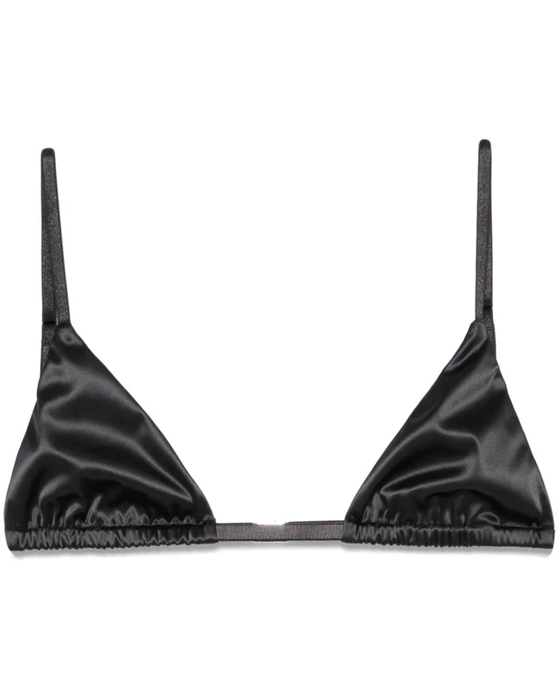 Totême Bralette aus Satin - Schwarz Schwarz
