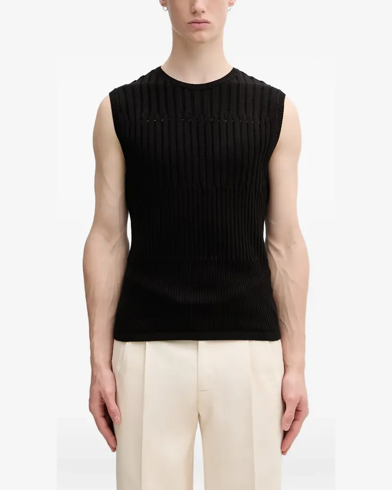 Andersson Bell Gerippter Pullunder - Schwarz Schwarz
