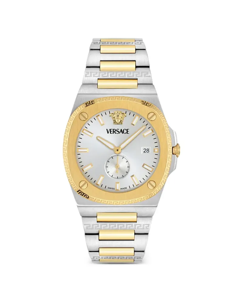 Versace Antares Greek Key 40mm - Silber Silber