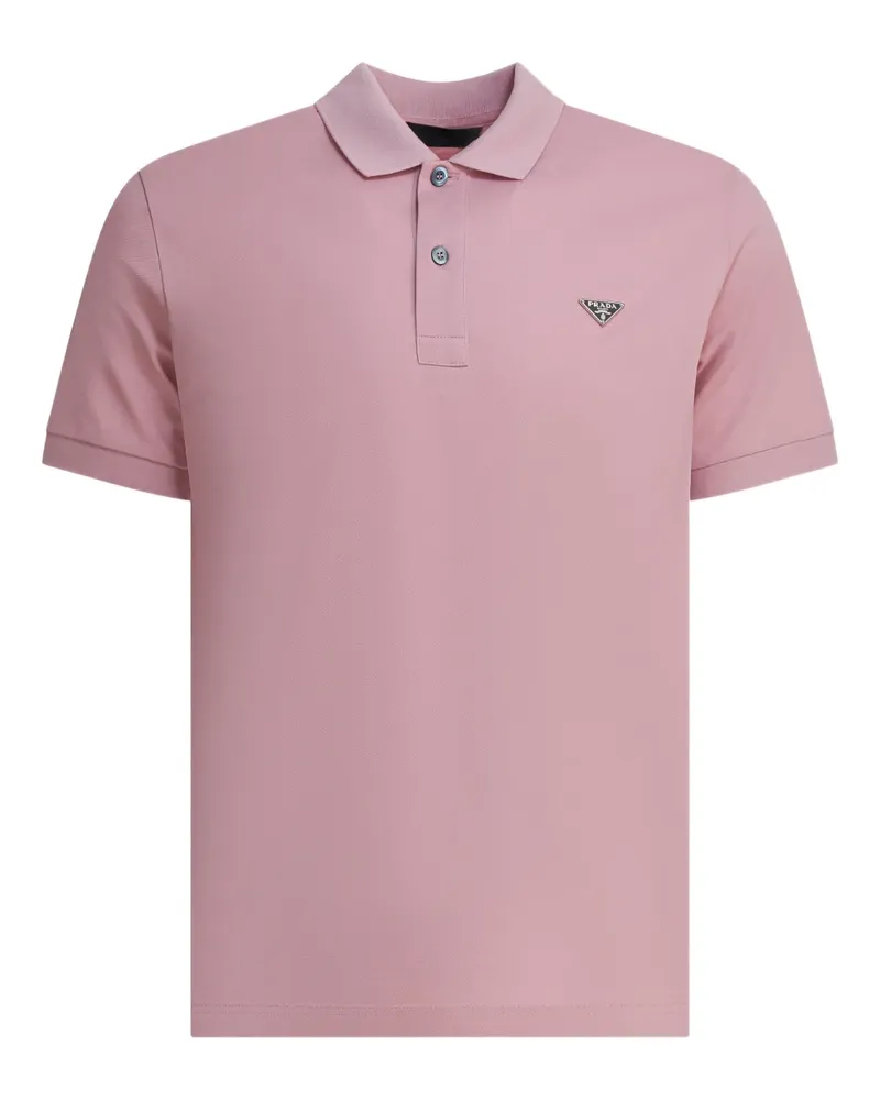 Prada logo-detail polo shirt - Rosa Rosa