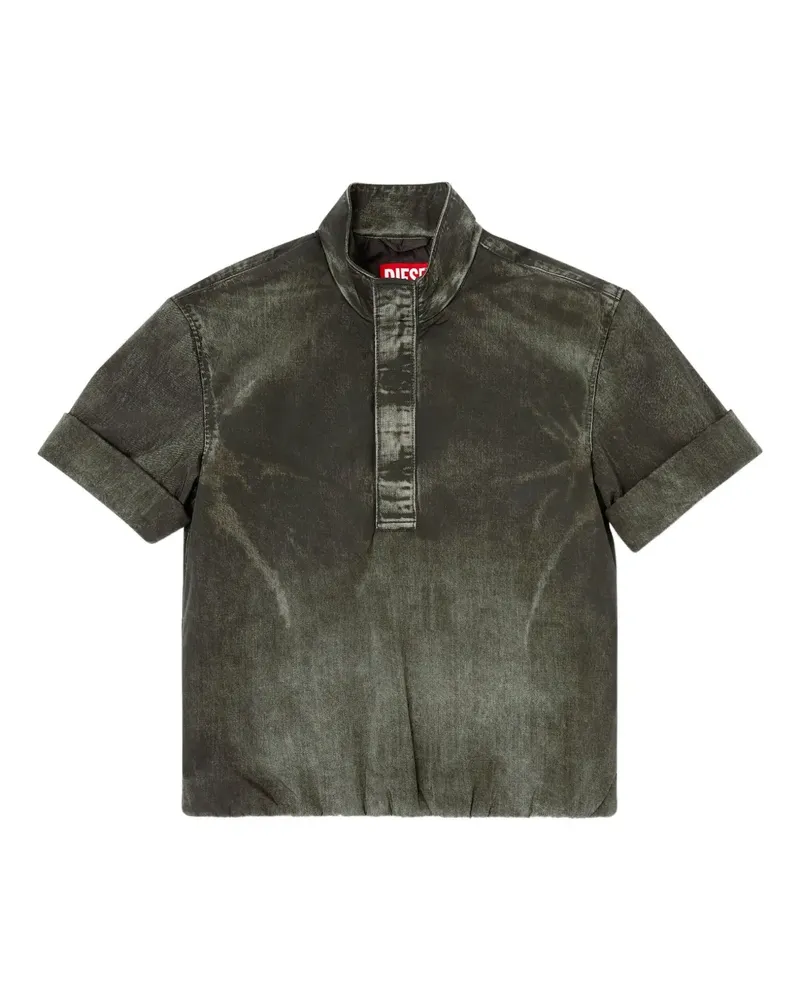 Diesel Poloshirt in Jeans-Optik - Grün Grün