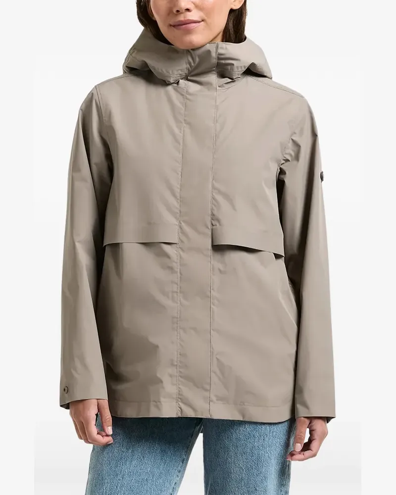 Didriksons 1913 Elsa Kapuzenjacke mit Sturmklappe - Braun Braun