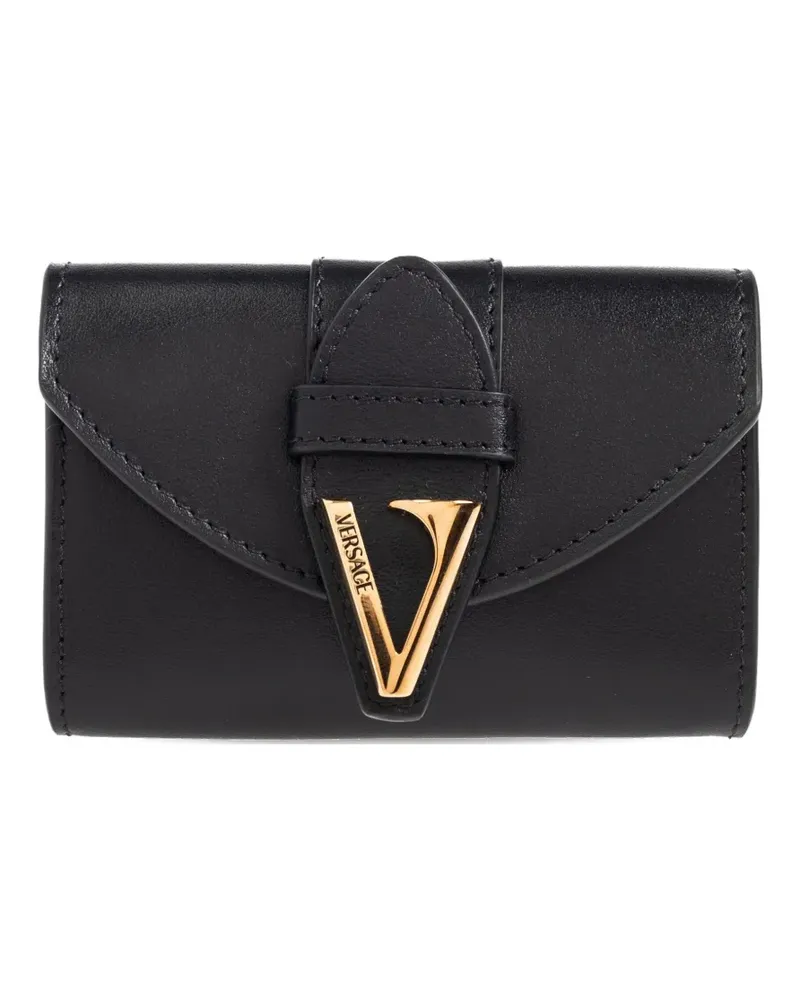 Versace Klassisches Portemonnaie - Schwarz Schwarz