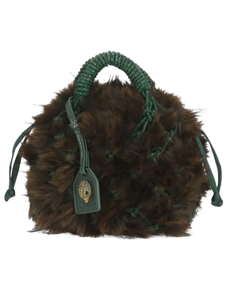 Kurt Geiger small crystal-embellishment shoulder bag - Braun Braun