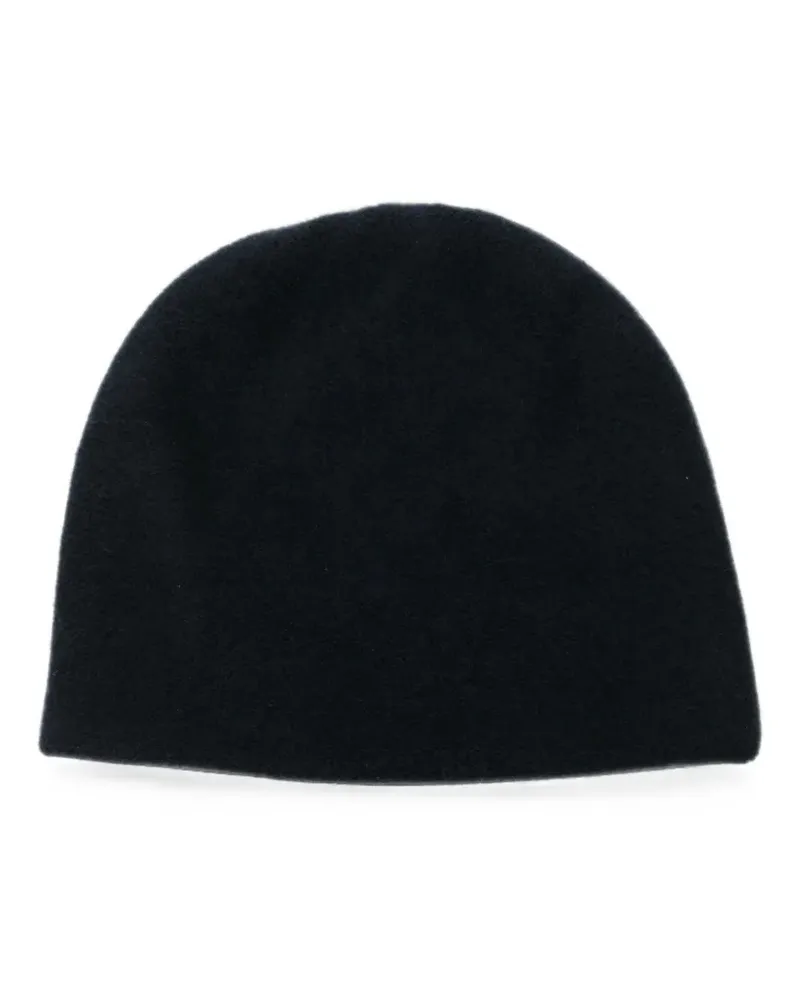 N.Peal Beanie im Layering-Look - Blau Blau