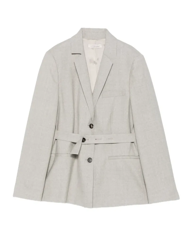 Liviana Conti belted single-breasted jacket - Grau Grau