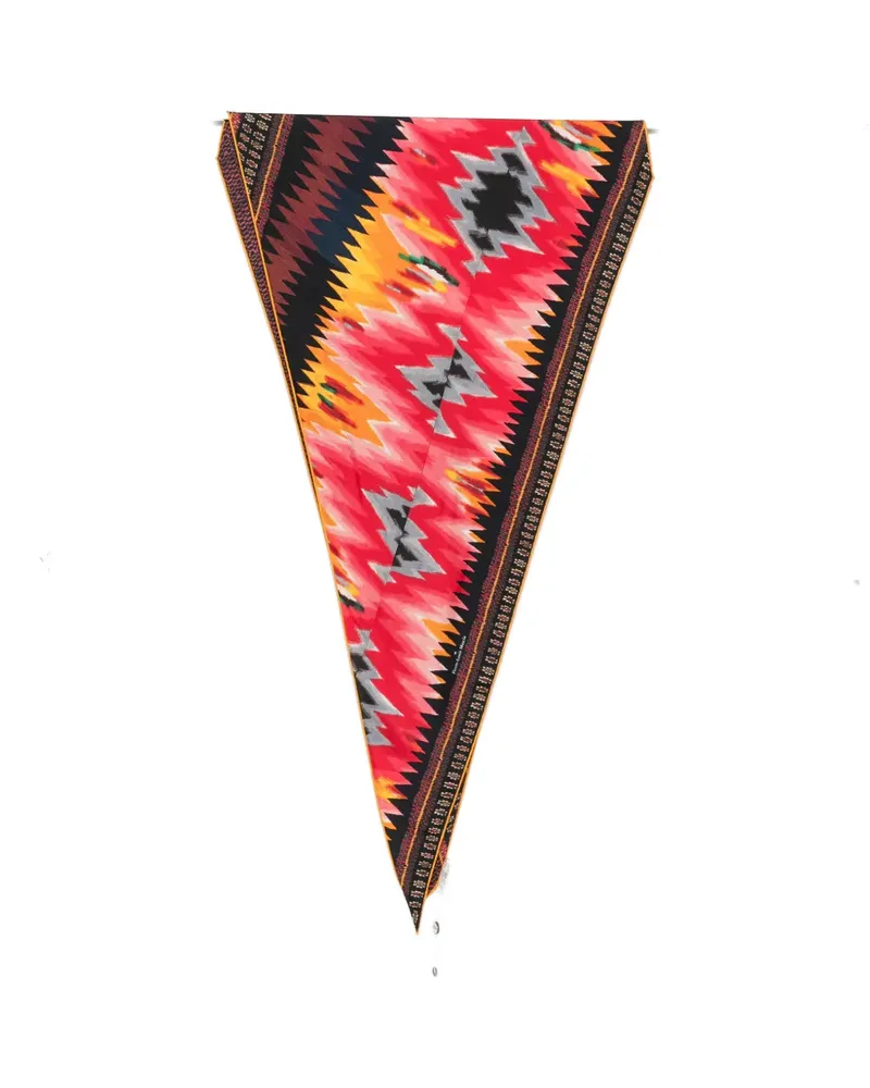 Pierre-Louis Mascia geometric-print scarf - Rot Rot
