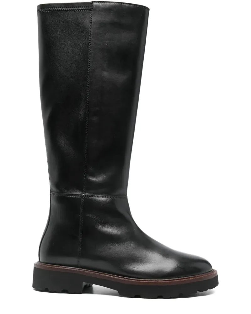 Geox Stiefel mit Reißverschluss - Schwarz Schwarz