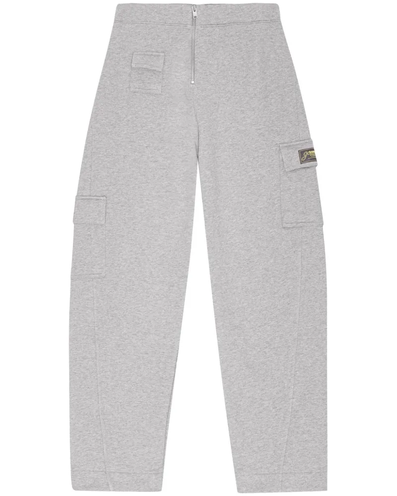 Ganni Jogginghose mit Logo-Patch - Grau Grau