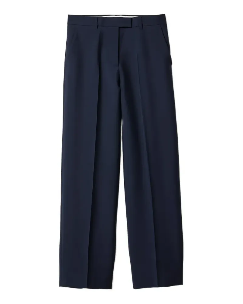 Miu Miu Hose mit Logo-Detail - Blau Blau