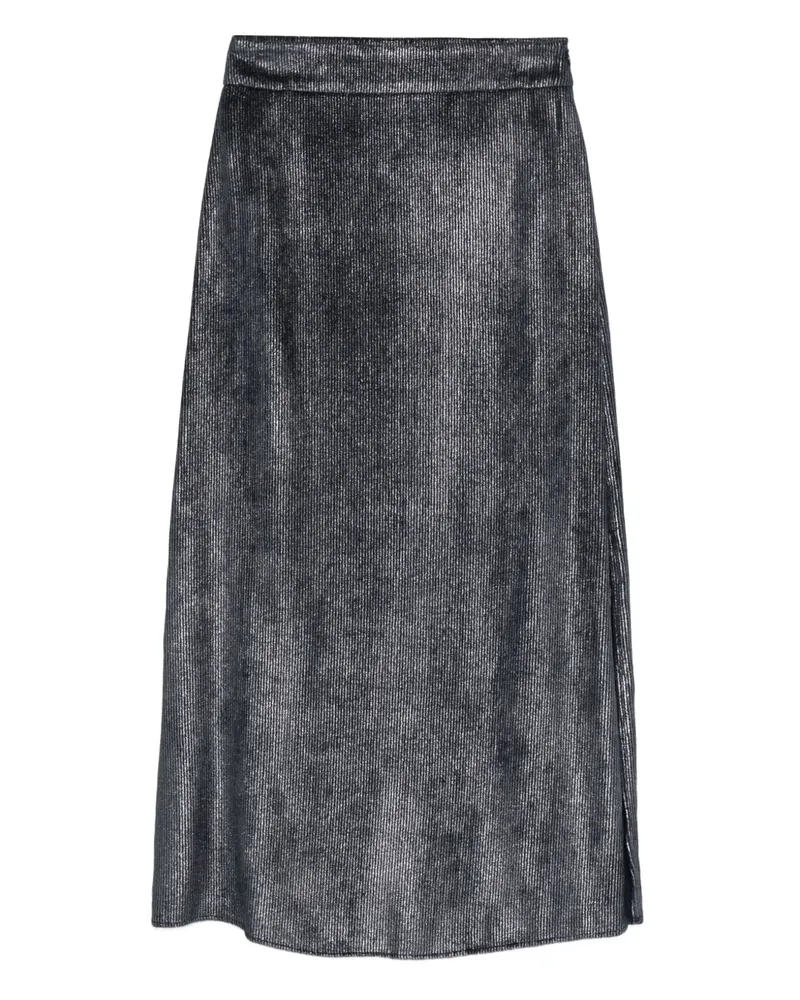 Peserico Midirock im Metallic-Look - Blau Blau