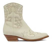 Stiefeletten im Western-Look - Nude