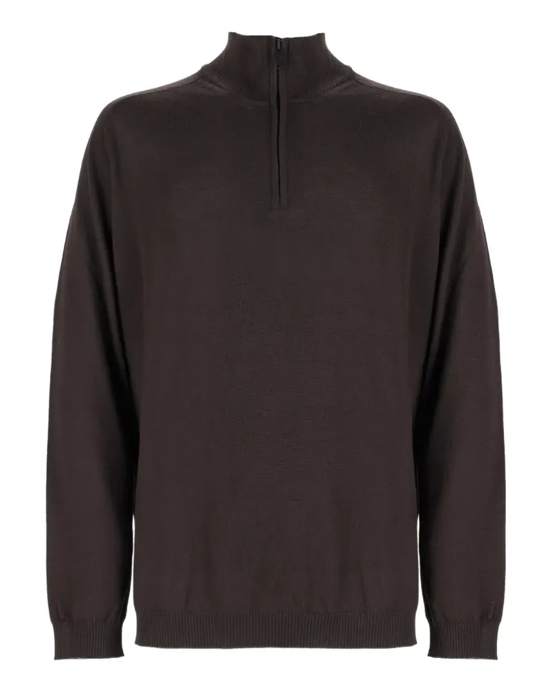 Premiata Strickpullover mit Reißverschluss - Braun Braun