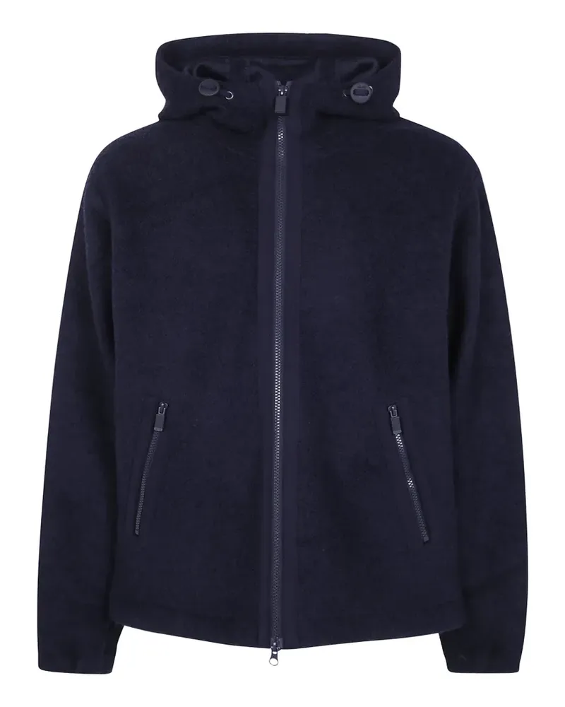 ASPESI zip-up hooded hoodie - Blau Blau