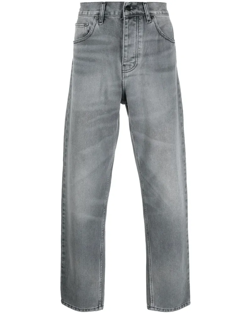 Carhartt WIP Tief sitzende Straight-Leg-Jeans - Grau Grau