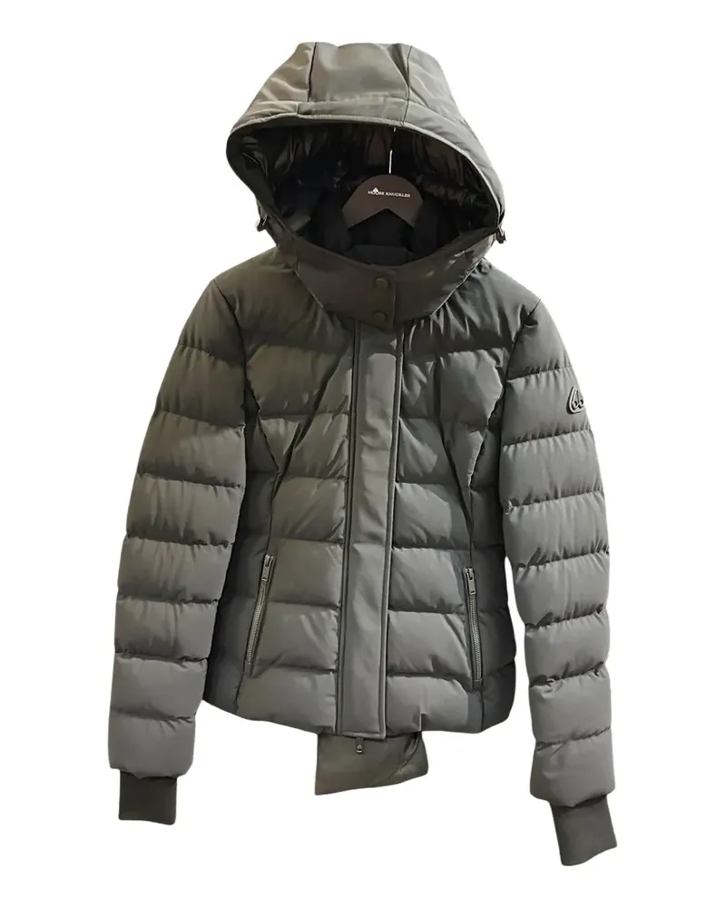 Moose Knuckles hooded down jacket - Grau Grau