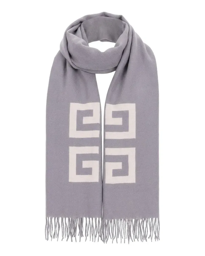Givenchy 4G motif virgin-wool scarf - Grau Grau