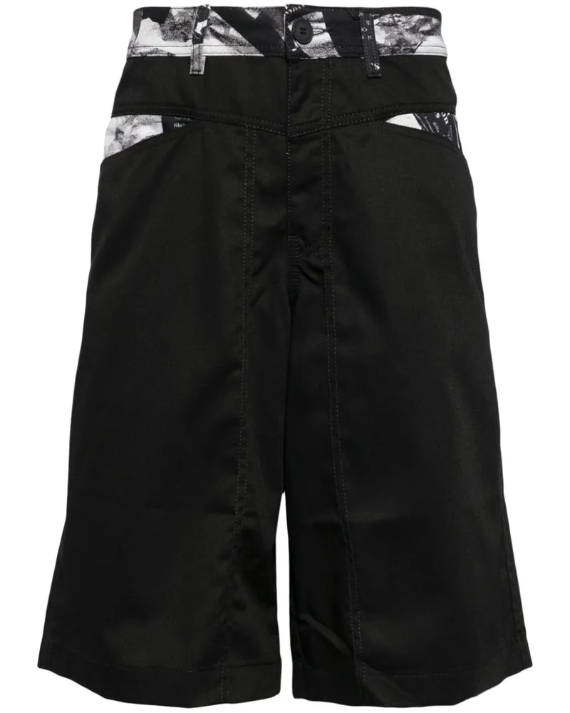 Versace Jeans Magazine Shorts Schwarz