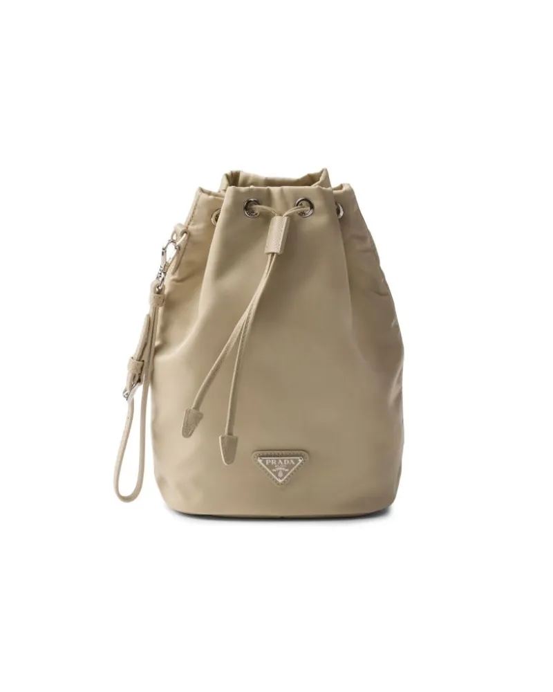 Prada Re-Nylon Clutch - Nude Nude