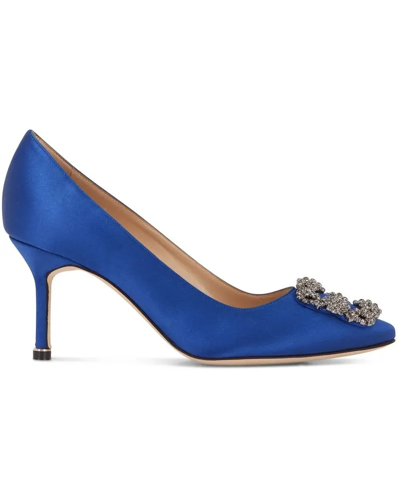 Manolo Blahnik Spitze Hangisi Pumps - Blau Blau
