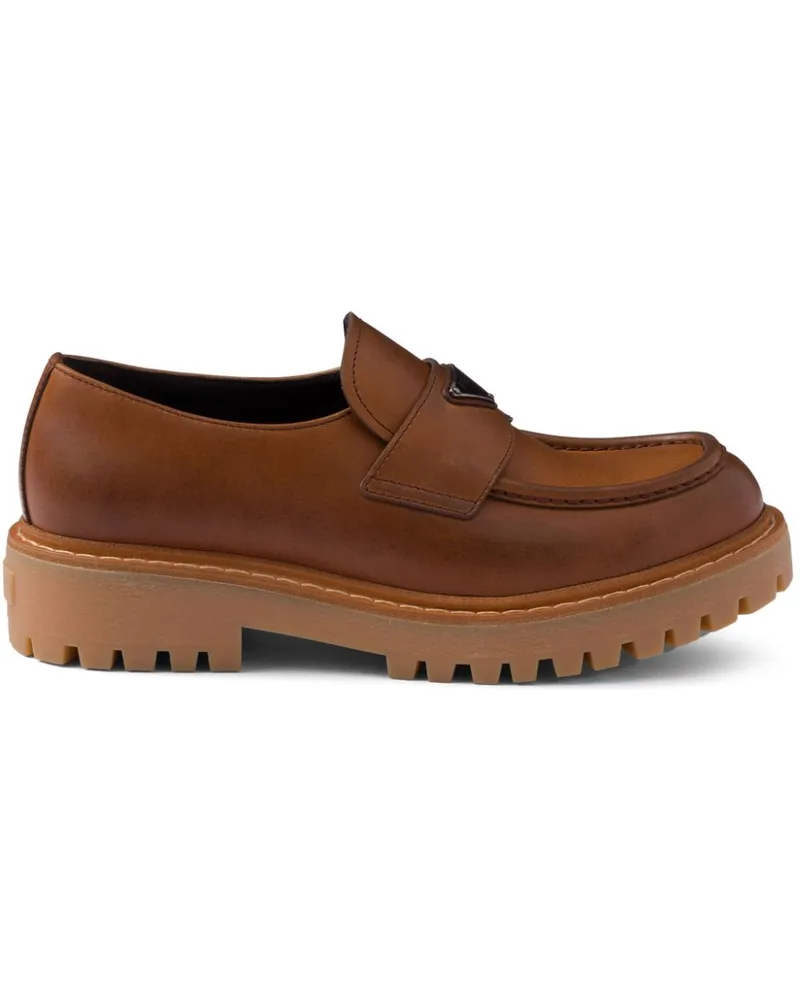 Prada Klassische Loafer Braun