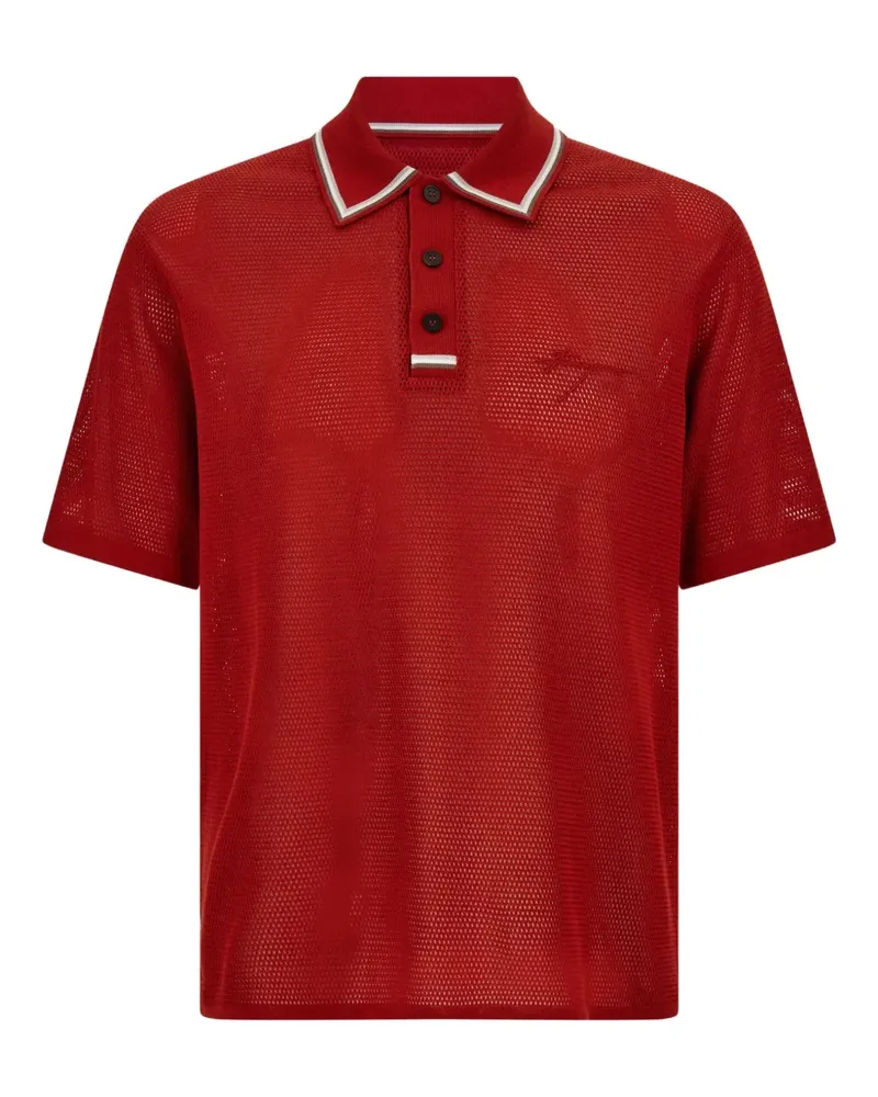 Ferragamo Poloshirt mit Logo-Stickerei - Rot Rot