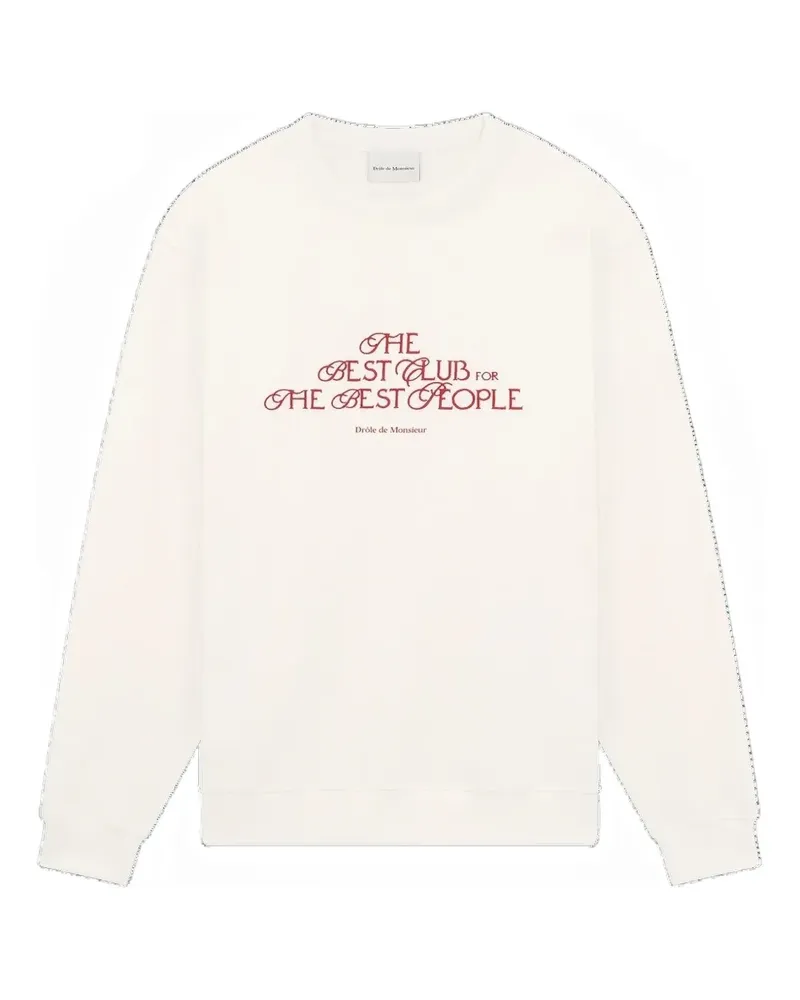 Drôle de Monsieur the best club' sweatshirt - Weiß Weiß