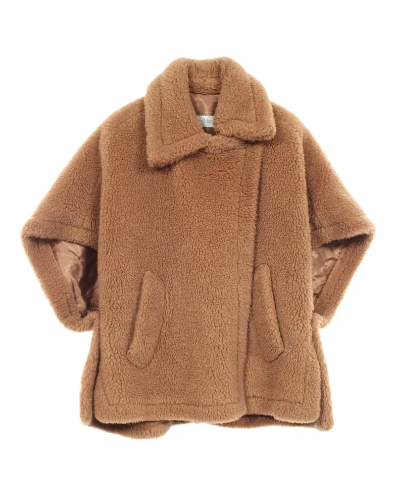 Max Mara 2010s Teddy Bear cape poncho - Braun Braun