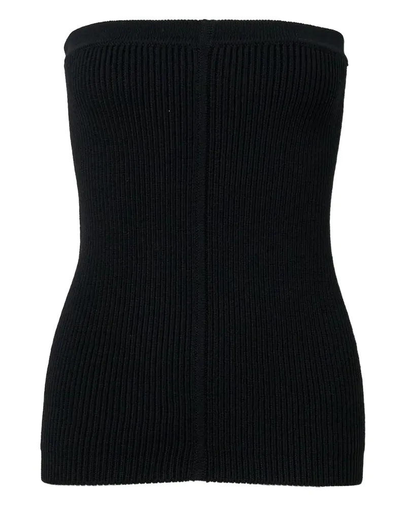 Rick Owens knitted tube top - Schwarz Schwarz