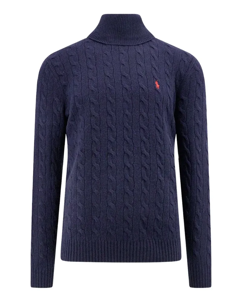 Ralph Lauren cable-knit turtleneck sweater - Blau Blau