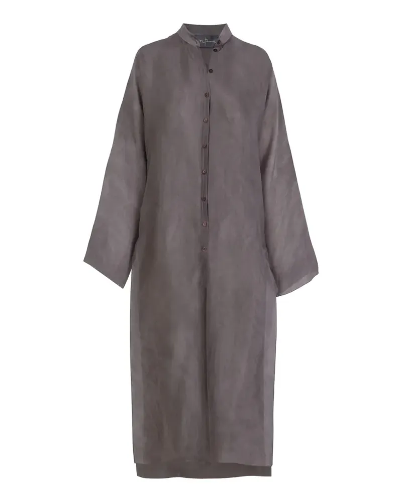 Cortana Poline long-line shirt - Grau Grau