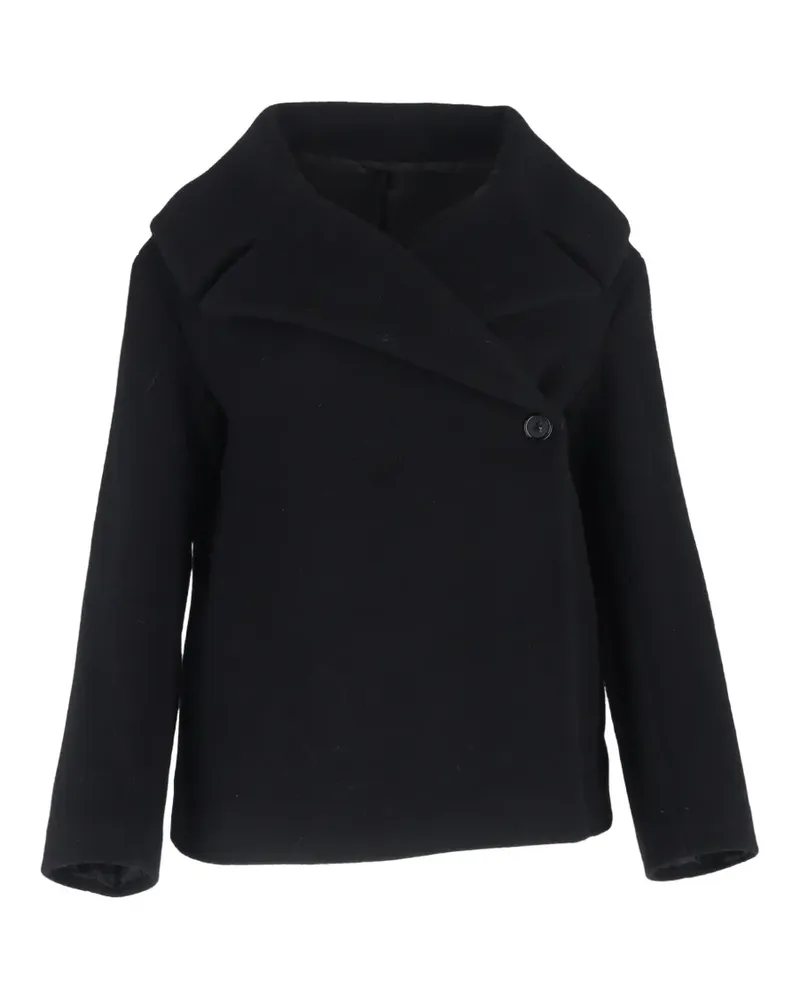 Totême Gewickelte Jacke mit Knöpfen - Schwarz Schwarz