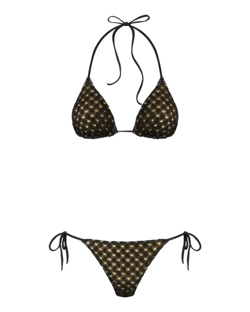 Missoni embellished triangle bikini - Schwarz Schwarz