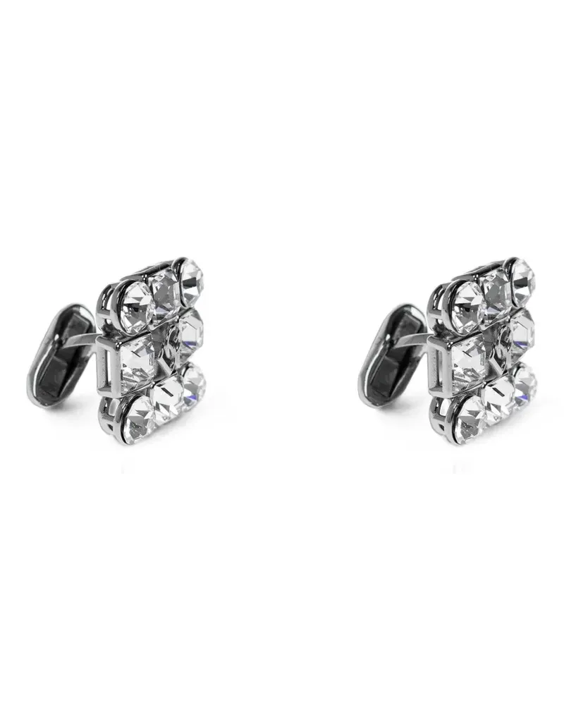 Dolce & Gabbana Manschettenknöpfe mit Kristallen - Silber Silber