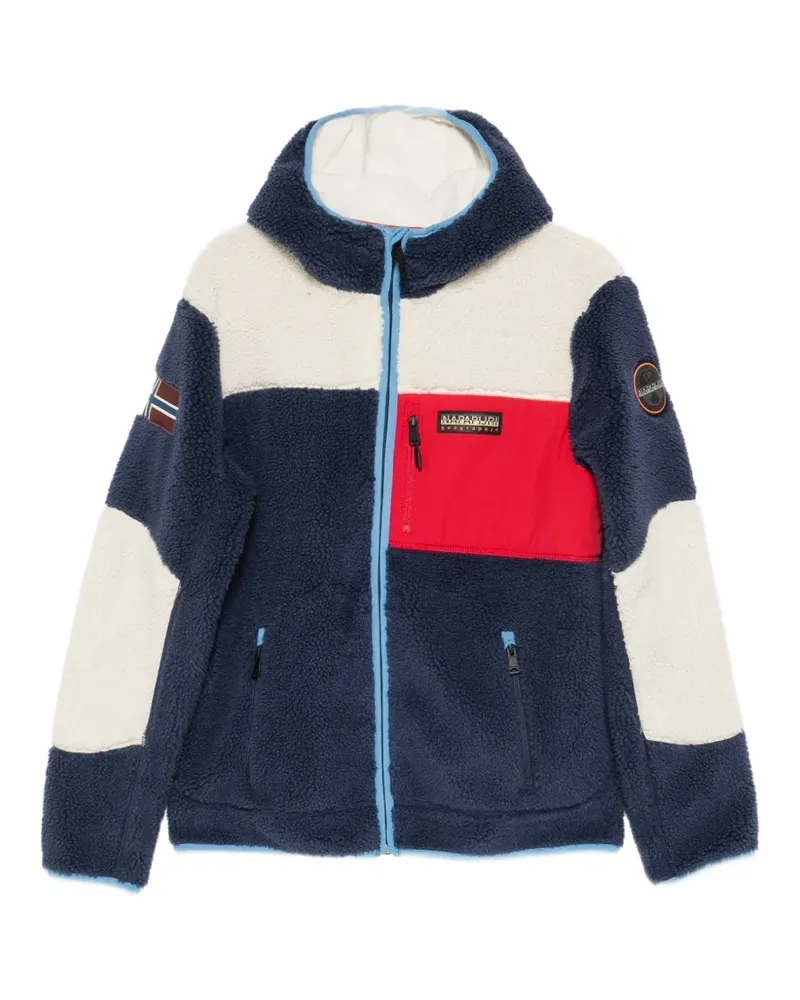 Napapijri Yupik Fleecepullover mit Kapuze - Blau Blau