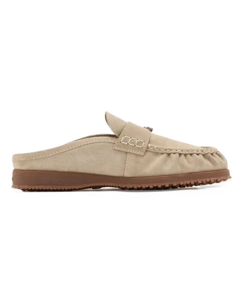 Hogan H720 mules - Nude Nude