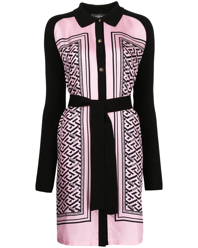 Versace Greca Strickkleid - Rosa Rosa