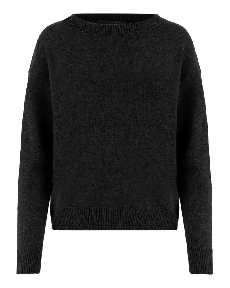 ALLUDE Pullover mit rundem Ausschnitt - Schwarz Schwarz