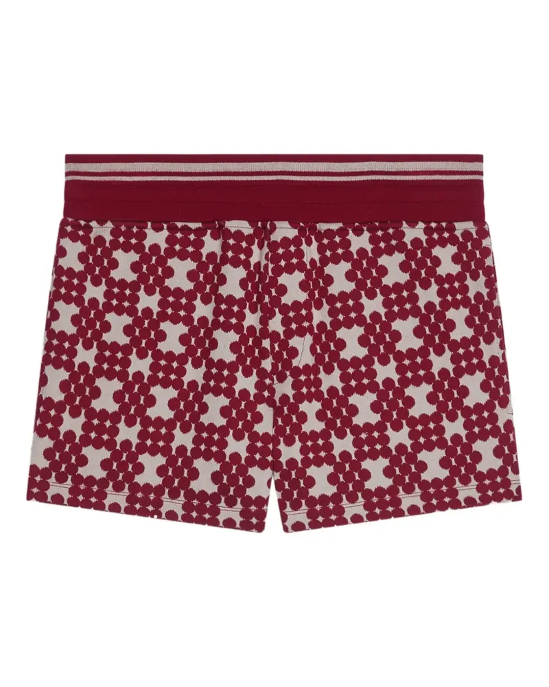 Dries van Noten ribbed jacquard shorts - Rot Rot